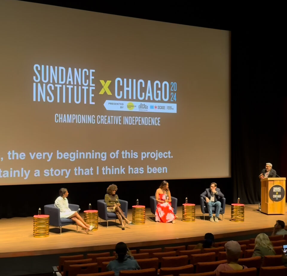 Sundance X Chicago opening night film, "Luther: Never Too Much," and panel discussion that followed at Logan Center for the Arts. (Photo | Candace Jordan)